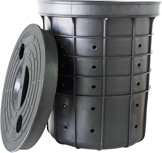 6.5 Gal Sump Pump Basin with Lid, Fits Pumps with Bases Up to 7 in