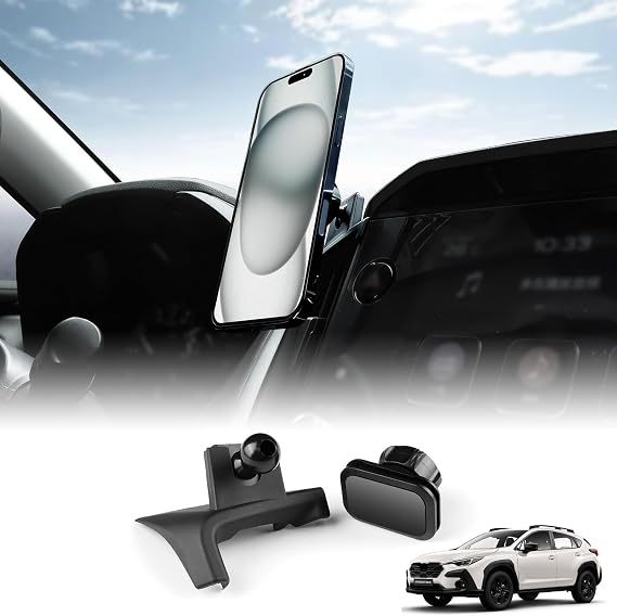 KUNGKIC for Subaru Crosstrek 2023 2024 2025 Magnetic Universal Auto Cell Phone Holder Car Cradle Rotatable Clip Cell Phone Cradle Mount Fit 3.5-5.5In Phone Interior Accessories