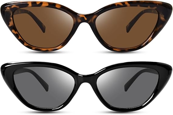 Cat Eye Sunglasses for Women, Vintage Narrow Cateye Sun Glasses | Retro Frame, Trendy Shades, OP6913
