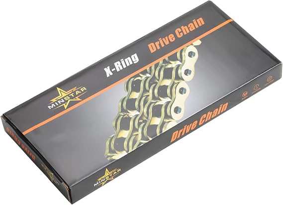 520 Chain 108 Links With Connecting Master Link, X-Ring Gold