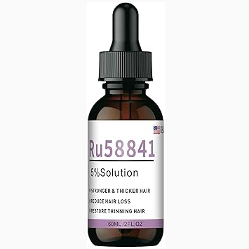 RU58841 5% Hair Rescue Serum 50ml DHT Blocker for Hair Loss, Thicker, Fuller Hair, Reduces Shedding, Supports Regrowth, Effective for All Hair Types 45-Day Supply