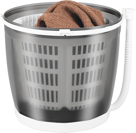 2 in 1 Manual Washing Machine, Multifunctional Mini Portable Washing Machine Clothes Spin Dryer for Camping Travel Indoors or Outdoors