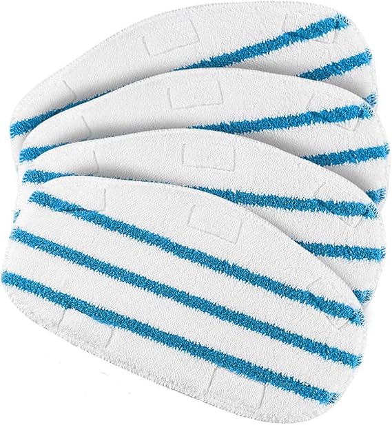 MEETOZ 4 Pack Replacement Steam Mop, Pads Compatible for PurSteam ThermaPro 10-in-1, Microfibre Steam Mop Pads