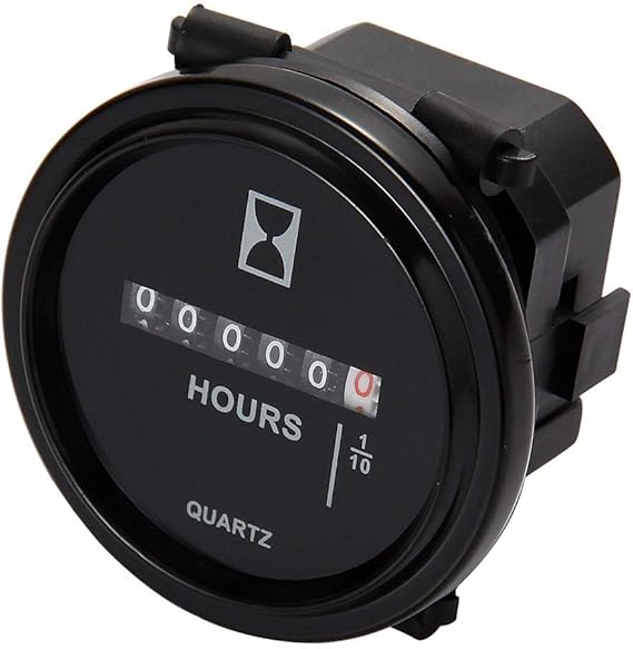 Mechanical Hour Meter Gauge - AIMILAR Professional Engine Hourmeter AC110-250V for Boat Auto ATV UTV Snowmobile Lawn Tractors Generators (AC110-250V)