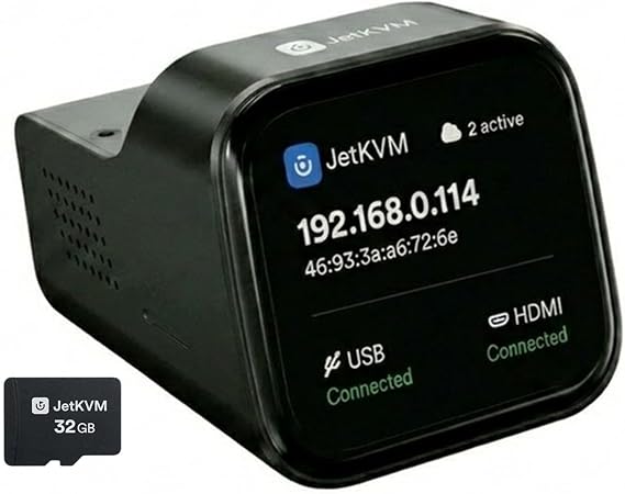 JetKVM IP KVM,Jet KVM Over IP, Ethernet IPKVM,Control Any Computer Remotely