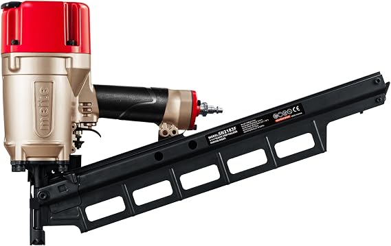 meite Air Framing Nailer, 21° Pneumatic Angle Framing Nail Gun, Compatible with 50-83mm 21&22 Degree Inclined Plastic Collated Framing Nails – Heavy Duty Framing and Finishing Tool (SN2183F)