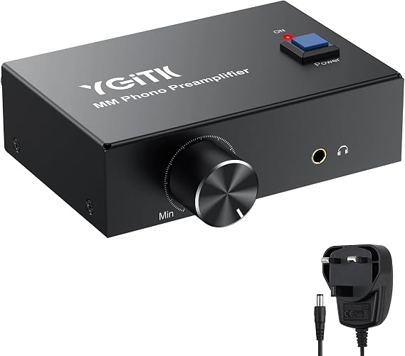 Phono Preamp with Volume Control - MM Turntable Pre-Amp, RCA Input/Output