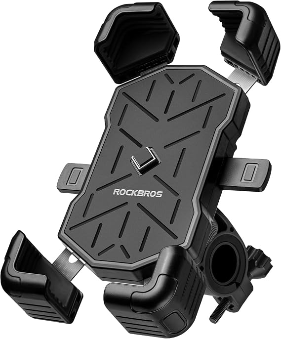 ROCKBROS Bike Phone Holder, Quick Release Handlebar Mount 360 Rotation