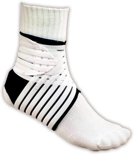 Pro-Tec Athletics Ankle Wrap, Adjustable Stability and Compression with Figure-8 Elastic Wrap and Neoprene Sleeve