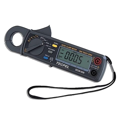 TECPEL DCM-039 AC/DC 200A Clamp Meter 10mA high Resolution on 40A DC/AC Range