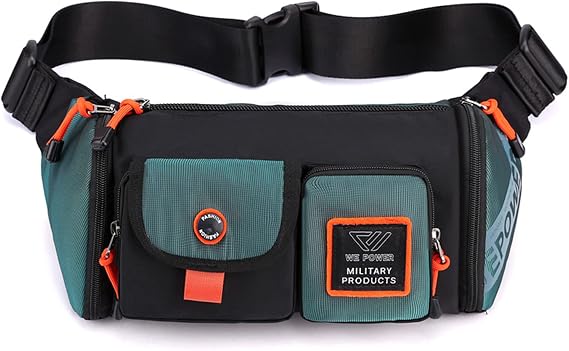 Fashion Waist Pack Small Crossbody Sling Bag Fanny Pack Chest Bag Travel Sport Belt Bag Techwear Streetwear (A03)