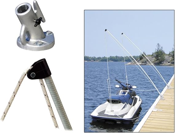 1 - Dock Edge Economy Mooring Whips 12ft 4000 LBS up to 23 ft