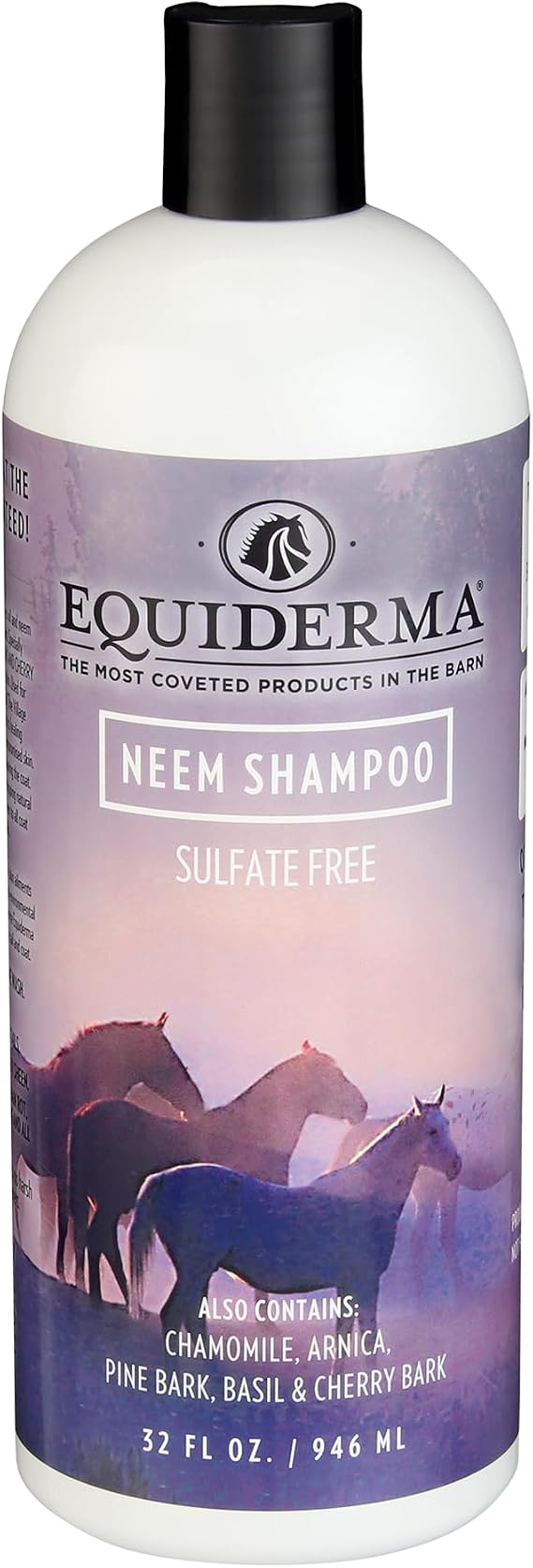 The Original Equiderma Arnica Horse Shampoo, 32 oz | Sulfate-Free, Organic Herbal Formula for Healthy Skin, Silky Coat & Brilliant Shine | Natural Grooming Care