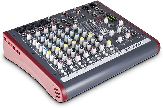 Allen & Heath ZED-10FX Touring Quality Audio Mixer with 2 Mic/Line, 2 Mic/Line/DI, 3 Stereo Line, Onboard FX and USB I/O (AH-ZED-10FX)