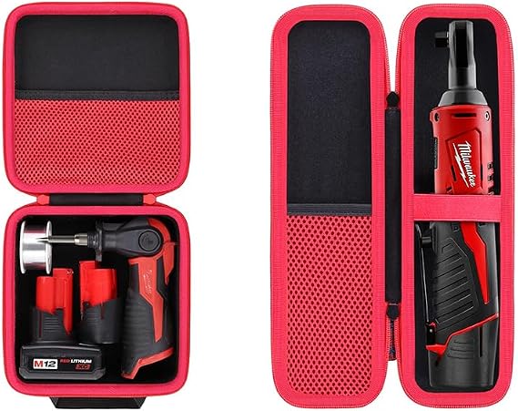 khanka Hard Case for Milwaukee Soldering Iron M12 2488-20+Milwaukee 2457-20 M12 Cordless 3/8" Lithium-Ion Ratchet