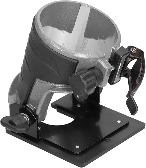 Router Base for Groove Cutting Jig Templates, Aluminum Alloy Multi Angle Tilt Trimmer Base with Adjustable Screw for Woodworking for Carpentry