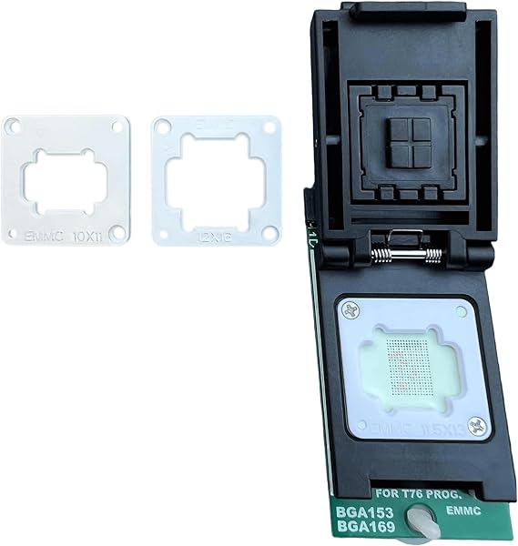 EMMC BGA153 BGA169 Adapter IC Socket for T76 Programmer with Double Head Spring Probe Holder