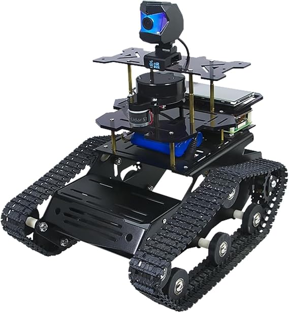 Robot Tank SLAM LIDAR Kit for Raspberry Pi 4B with ROS Support