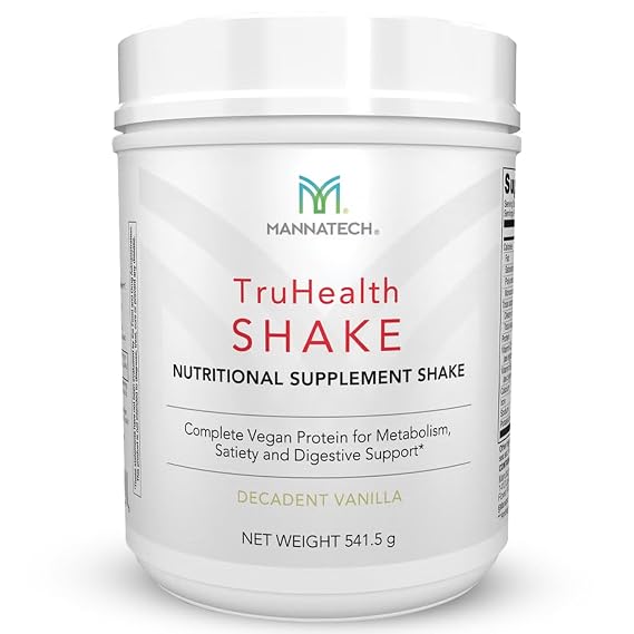 Mannatech - TruHealthTM Shake - Decadent Vanilla Flavor - 541.5 g