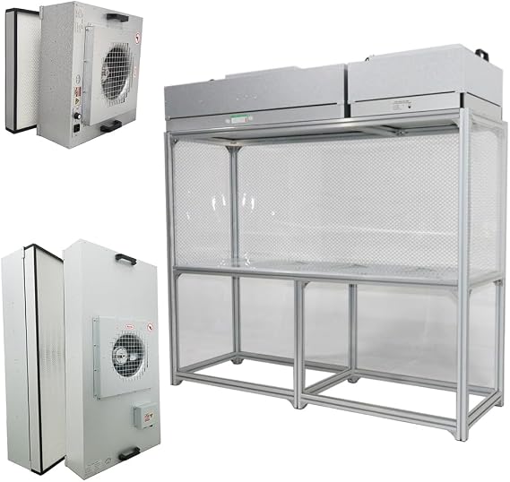 Laminar Flow Hood Air Flow Clean Bench Workbench 2 Station