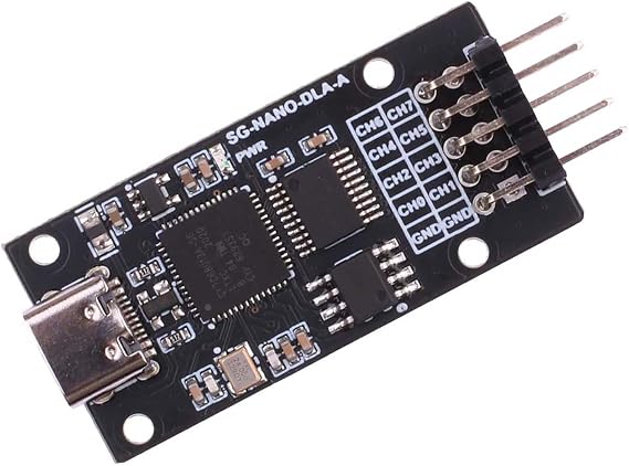 8-Ch Mini USB Logic Analyzer Base on CY7C68013A Chip with Sigrok PulseView Compatible with Windows/Linux/Mac