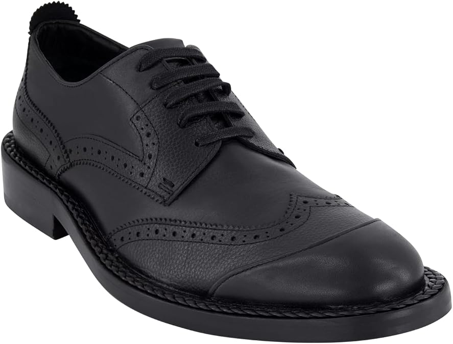 Karl Lagerfeld Mens Wingtip Dress Shoe