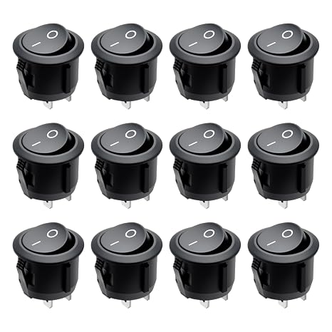 12 Pcs 12v Switch, Toggle Rocker on off Switches 12v for Car, Homehold Application, Boat