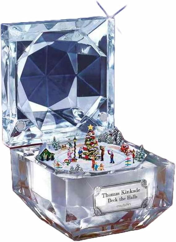 The Bradford Exchange "Best Loved Christmas Carols Music Box Collection: Deck The Halls by T-Kinkade 2.5-inches