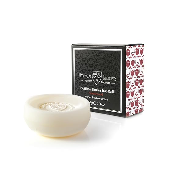Edwin Jagger SSSW Sandalwood 99.9% Natural Traditional Shaving Soap 2.3 oz Refill