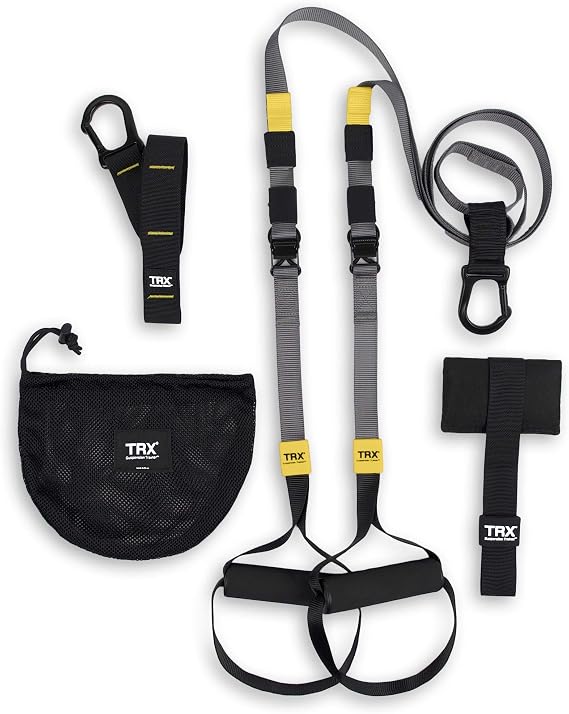 TRX FIT Suspension Training: Bodyweight Fitness Resistance Training | Fitness for All Levels & All Goals for Total Body Workouts for Home & Travel | Lightweight & Portable | Workout Poster Included