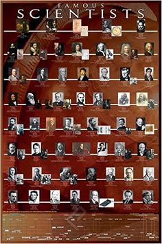 Famous Scientists, Poster 36 x 24 inch by Eurographics