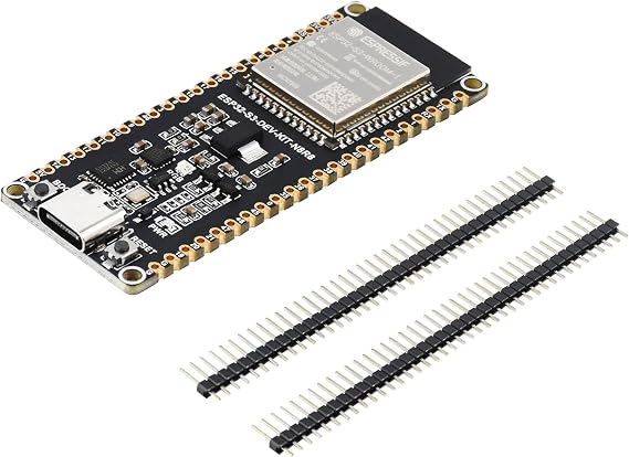 ESP32-S3 Microcontroller 2.4GHz Wi-Fi Development Board Onboard ESP32-S3-WROOM-1 Series Module, 240MHz Dual Core Processor, 512KB SRAM 384KB ROM 8MB P SRAM 16MB Flash, USB-C Port