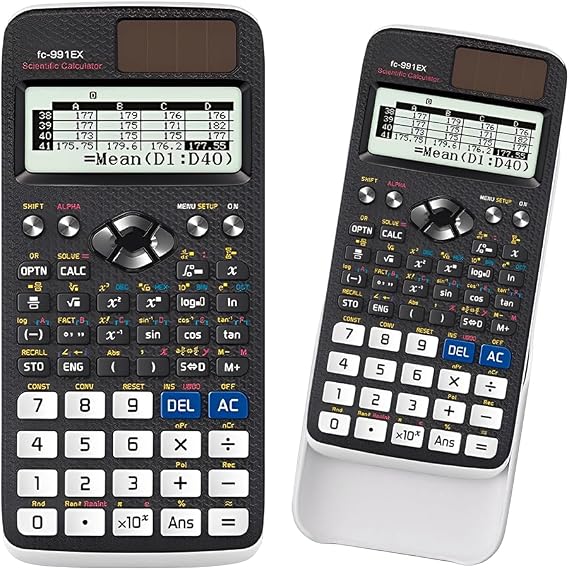 FX-991EX Scientific Calculator, A Level Maths Calculator with 552 Functions, 10+2 Digits Written Display, Portable Calculators Scientific for Students, Teachers, Business, School, Office (Black)