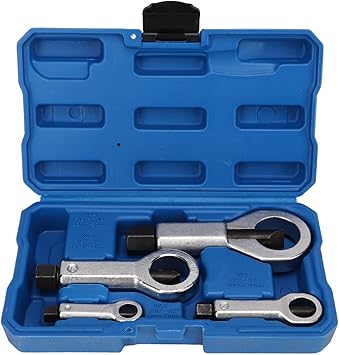 Manual Pressure Nut Splitter Cracker Set, Heavy Duty Nut Removal Tool for y and Damaged Nuts, Universal Auto Mechanic Steel Worker Tool Kit