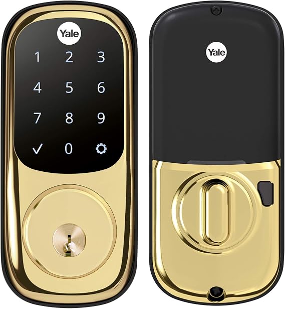 Yale Assure Lock - Touchscreen Keypad Door Lock in Brass