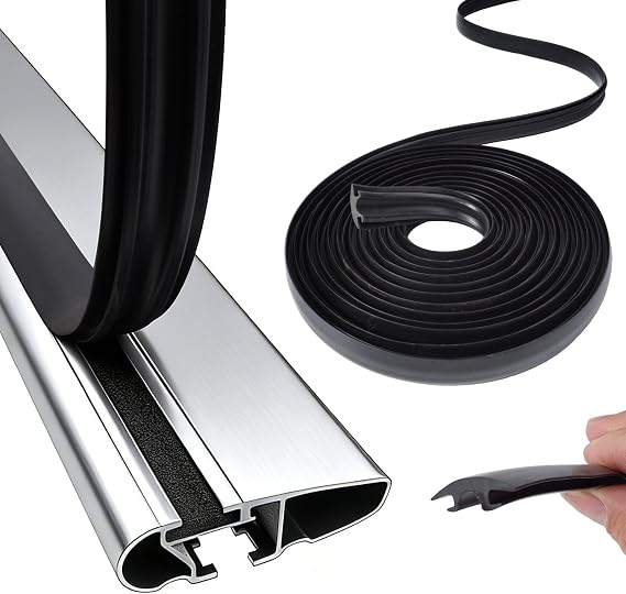 Rubber Strip for Car Roof Rack Crossbar 11.25Ft/135 inchs, Reduce Wind Resistance and Noise Used, Compatible with Tesla Model 3/Cybertruck/Pioneer Platform/VW/Volvo/Thule WingBar/Aeroblade