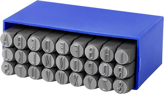 FOCMKEAS Letter Stamp Set, 1/4"(6mm), Spring Steels