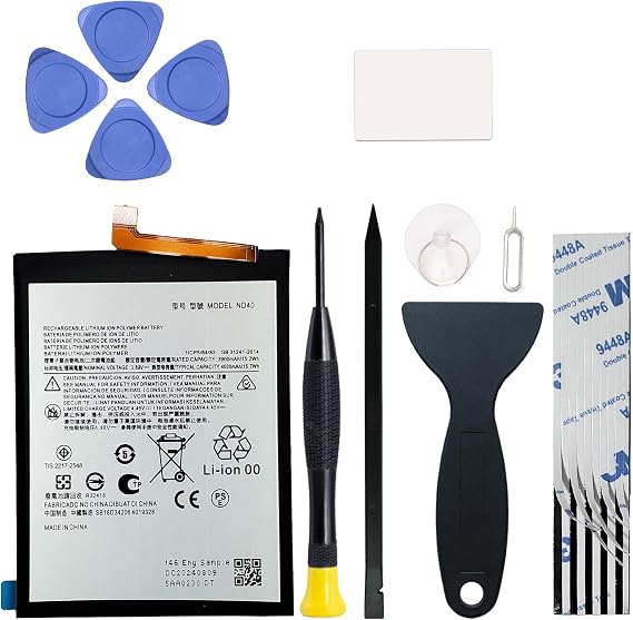New ND40 Battery Replacement for Moto Edge 30 (XT2203), with Repair Toolkit