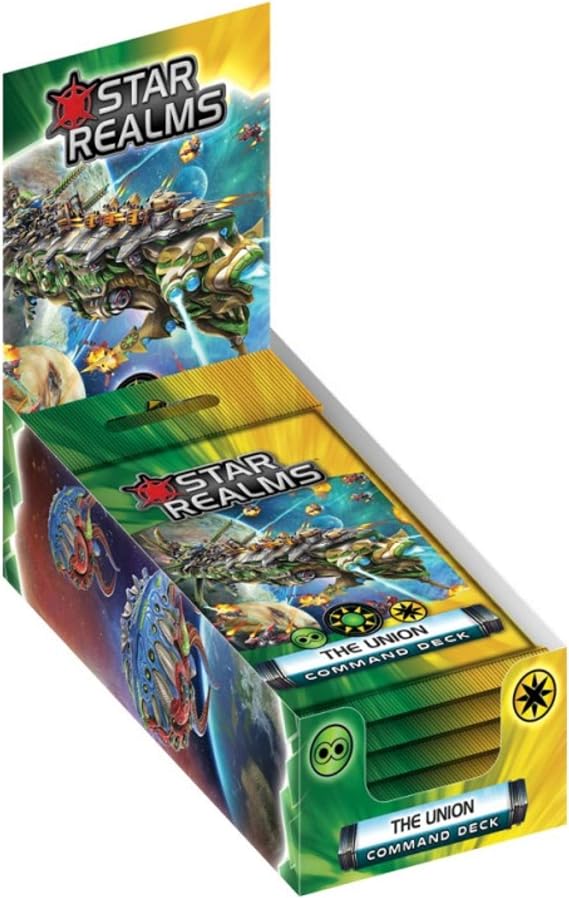 Star Realms Command Deck: The Union Command Deck Card Games for Adults Kids Family 18 Cards per Pack,Green