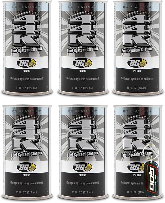 6 Cans of BG Platinum 44K with Motor God Key Chain
