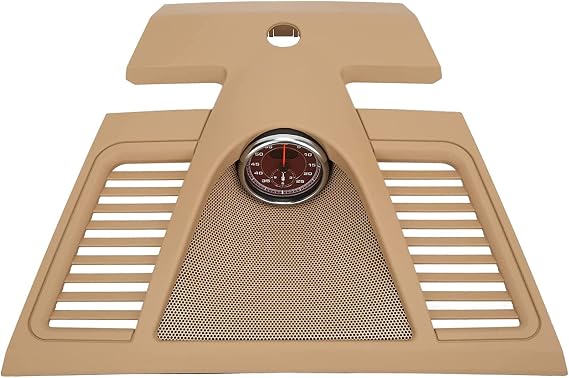 Sport Chrono Stopwatch Mounted Dashboard for Porsche Panamera 2010-2016, Beige Panel and Red Clock