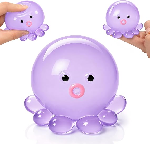 1Pcs Octopus Squishy, Octopus Squeeze Sugar Stress Ball