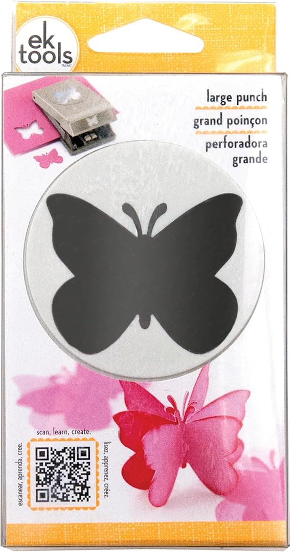 EK tools Butterfly Punch, Large, New Package, Grey