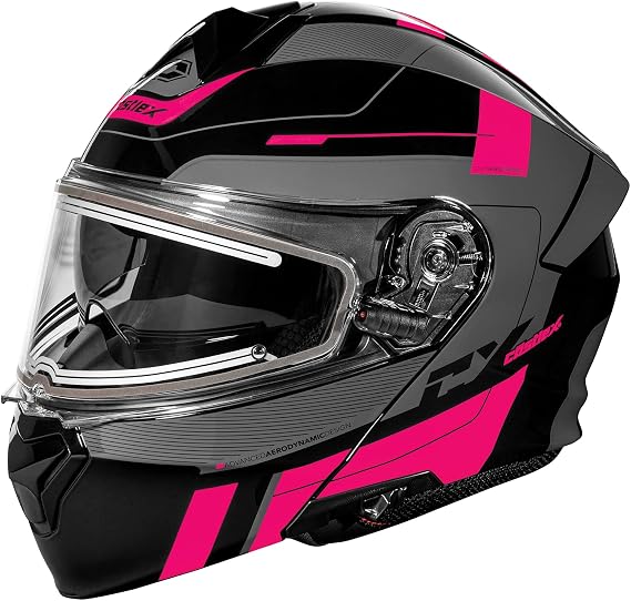 Castle X CX935 Raid Modular Electric Snow Helmet (Gloss Pink Glo/Charcoal - X-Small)