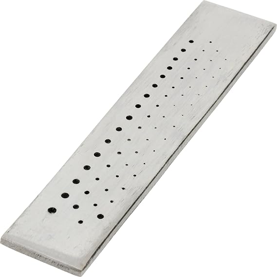 FindingKing 63 Round Hole Drawplate Jewelers Wire Draw Plate Tool