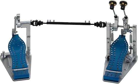 DW MFG Series Colorboard Machined Direct Drive Double Bass Drum Pedal w/Bag, Cobalt Edition