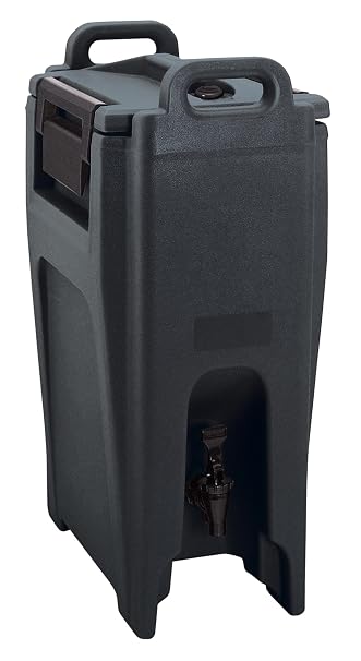 Cambro UC500110 Ultra Camtainer Beverage Carrier, Insulated Plastic, 5-1/4 Gallon, Black, NSF Case of 1
