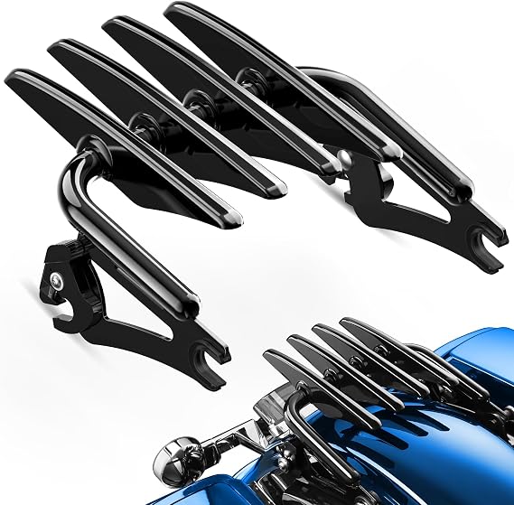 PBYMT Stealth Luggage Rack Compatible for Harley Touring, Detachable Luggage Rack Compatible with Harley Davidson Street Glide Road Glide Road King Electra Glide Ultra Limited 2009-2024 (Black)