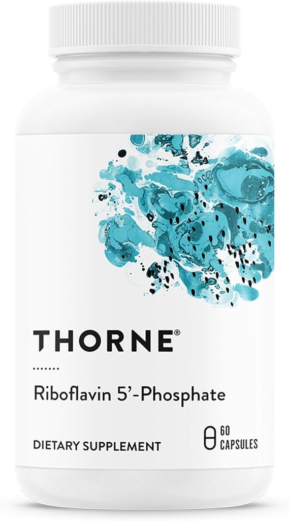 THORNE Riboflavin 5'-Phosphate, Vitamin B2 (R5P) Supplement, 60 Capsules