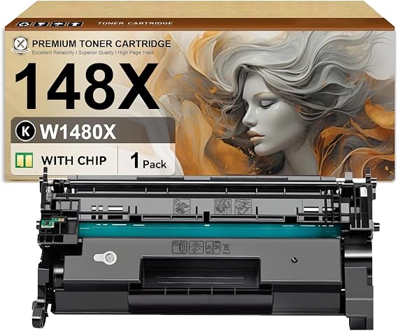 148X Compatible Toner Cartridge Replacement for W1480X Black Cartridge Work for HP LaserJet Pro 4001dw 4001dn 4001n MFP 4101fdw 4101fdn Printers 1 Pack